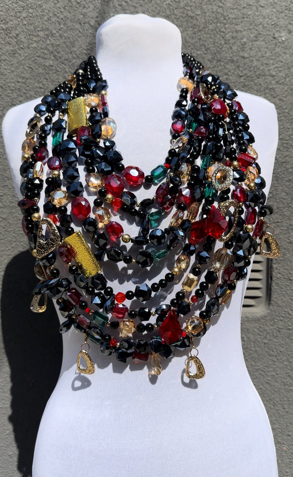 “Death becomes her” crystal Top