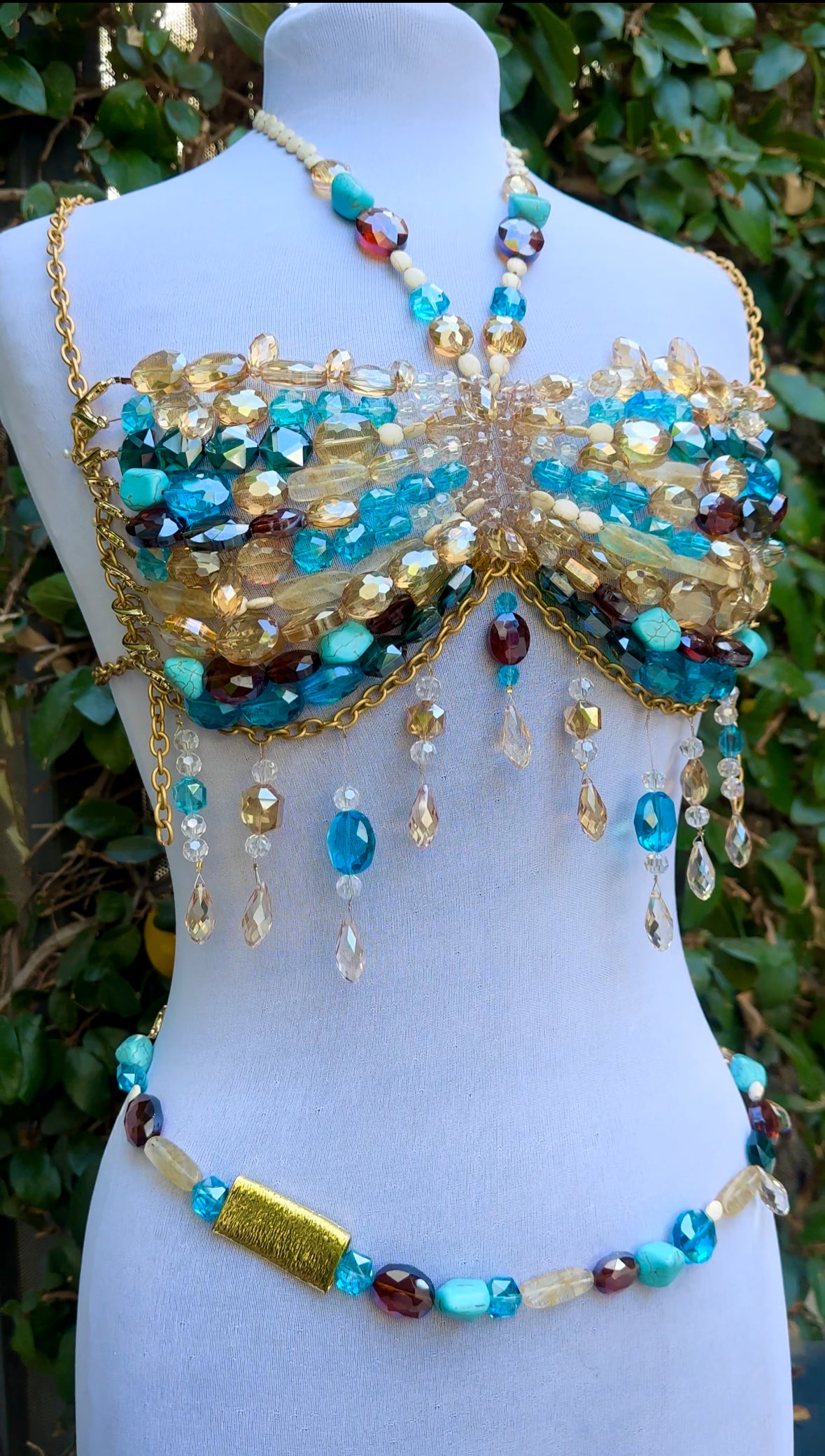 pocahontas crystal bralette