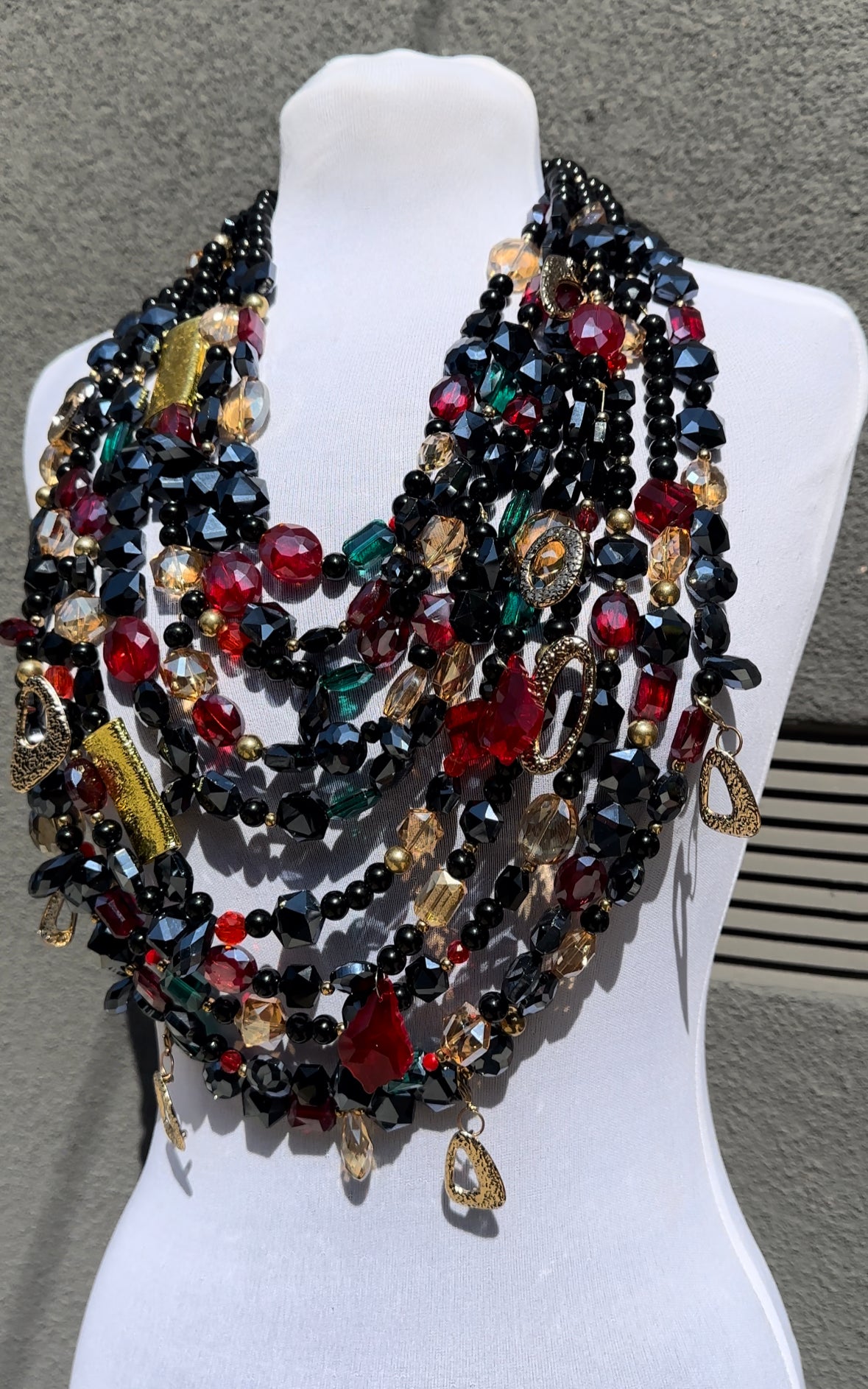 “Death becomes her” crystal Top