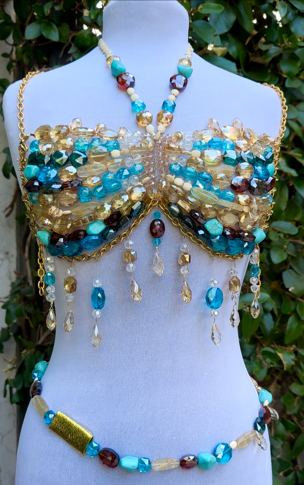 pocahontas crystal bralette