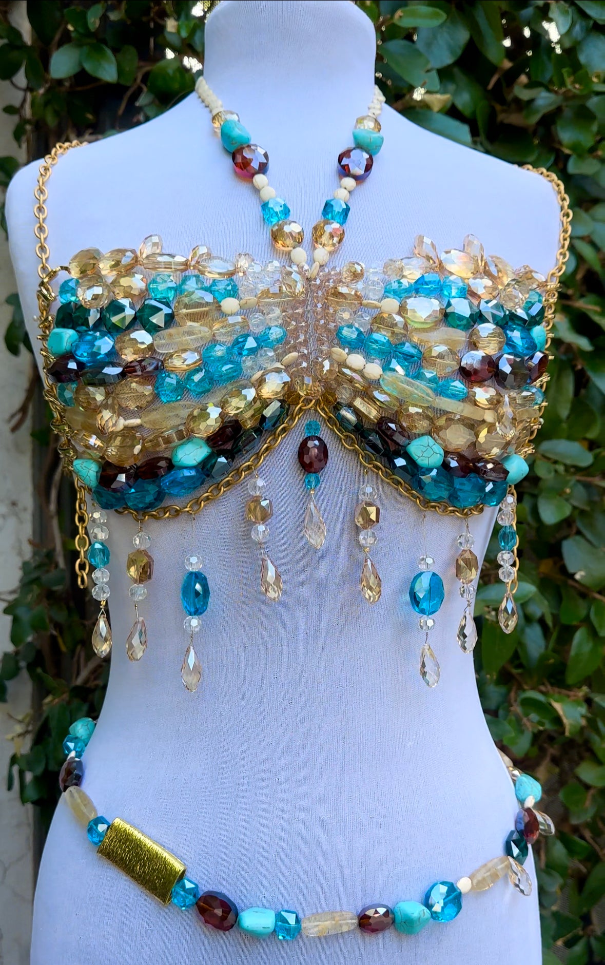 pocahontas crystal bralette